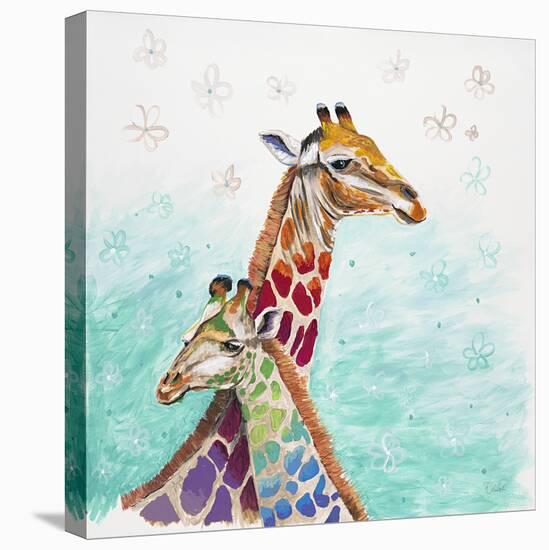 Whimsical Giraffes-Walela R.-Stretched Canvas