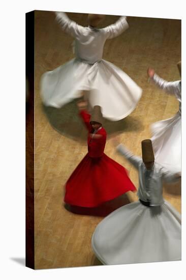 Whirling Dervishes at the Dervishes Festival, Konya, Central Anatolia, Turkey, Asia Minor, Eurasia-Bruno Morandi-Premier Image Canvas