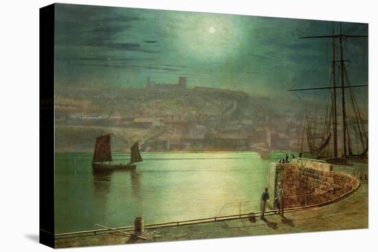 Whitby Harbour by Moonlight, 1870-John Atkinson Grimshaw-Premier Image Canvas