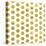 White and Gold Pattern. Abstract Geometric Modern Polka Dot Background. Vector Illustration.Shiny B-Lami Ka-Stretched Canvas