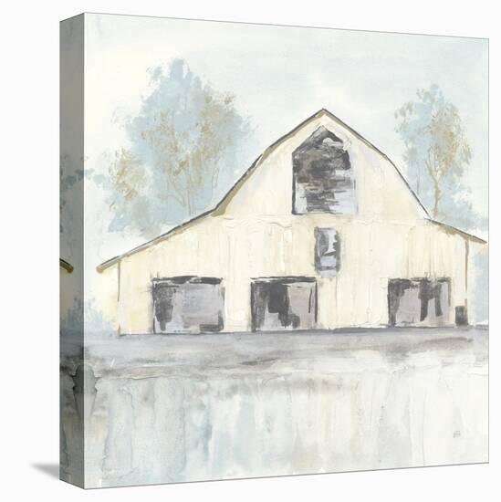 White Barn V-Chris Paschke-Stretched Canvas