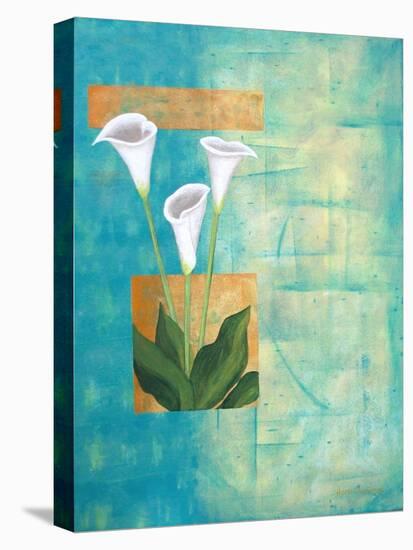 White Blooms II-Herb Dickinson-Premier Image Canvas