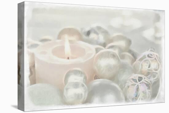 White Candle and Baubles-Cora Niele-Premier Image Canvas