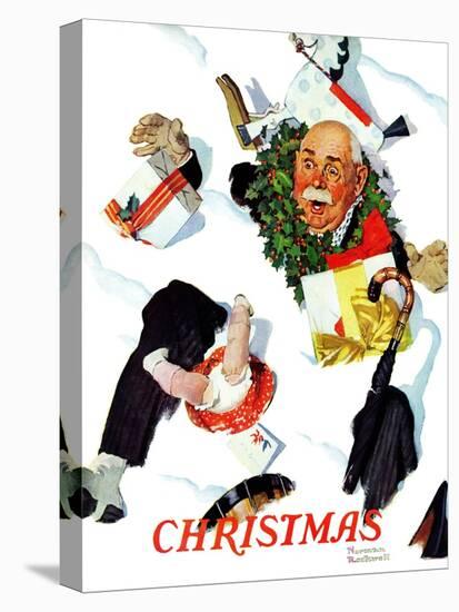 "White Christmas", December 25,1937-Norman Rockwell-Premier Image Canvas