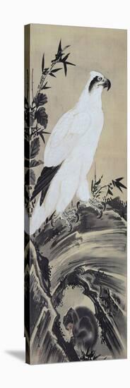 White Eagle and Monkey-Kyosai Kawanabe-Premier Image Canvas