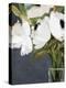 White Florals In Vase-Leah Straatsma-Stretched Canvas