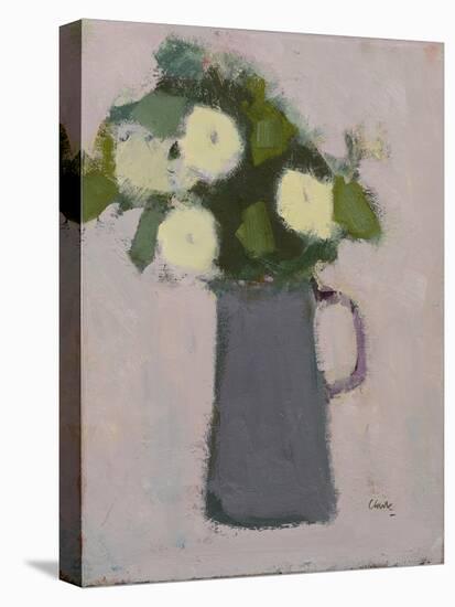 White flowers, grey jug, 2017-Michael Clark-Premier Image Canvas