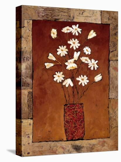 White Flowers-Bagnato Judi-Stretched Canvas