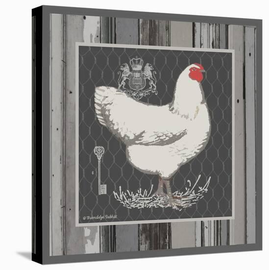 White Hen-Gwendolyn Babbitt-Stretched Canvas