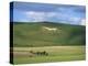 White Horse Dating from 1812 Carved in Chalk on Milk Hill, Marlborough Downs, Wiltshire, England-Robert Francis-Premier Image Canvas