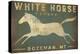 White Horse Running-Ryan Fowler-Stretched Canvas