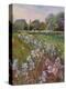 White Irises and Farmstead-Timothy Easton-Premier Image Canvas