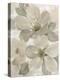 White On White Floral I Crop Neutral-Silvia Vassileva-Stretched Canvas