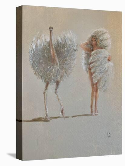 White Ostrich Ballet-Lincoln Seligman-Premier Image Canvas