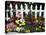 White Picket Fence and Flowers, Sammamish, Washington, USA-Darrell Gulin-Premier Image Canvas