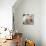 White Rose I-Monika Burkhart-Premier Image Canvas displayed on a wall