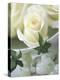 White Roses in a Bowl-Jean Cazals-Premier Image Canvas
