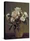 White Roses in a Glass Vase, 1875-Henri Fantin-Latour-Premier Image Canvas