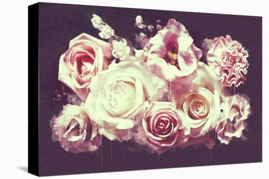 White Roses-null-Stretched Canvas