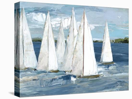 White Sails-Sally Swatland-Stretched Canvas