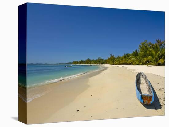 White Sand Beach at the Ile Aux Nates (Nosy Nata), Near Ile Sainte Marie, Madagascar, Indian Ocean-null-Premier Image Canvas