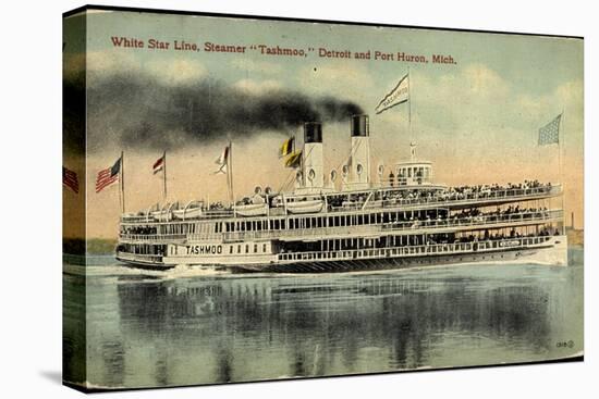 White Star Line, Steamer Tashmoo, Detroit, Port Huron-null-Premier Image Canvas