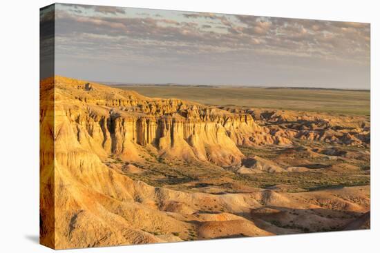 White Stupa in the morning light, Ulziit, Middle Gobi province, Mongolia, Central Asia, Asia-Francesco Vaninetti-Premier Image Canvas