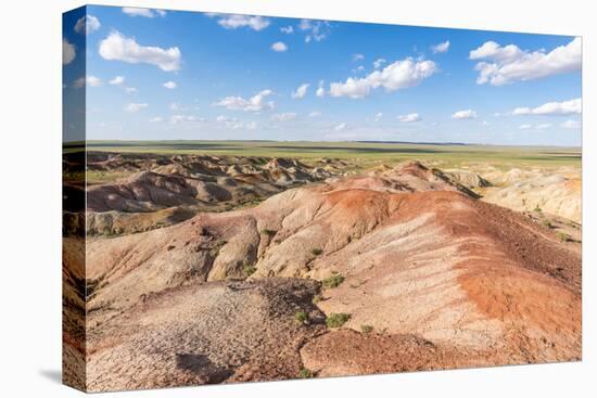 White Stupa sedimentary rock formations, Ulziit, Middle Gobi province, Mongolia, Central Asia, Asia-Francesco Vaninetti-Premier Image Canvas