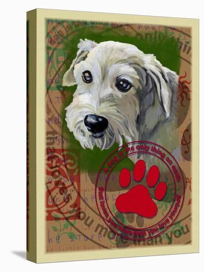 White Terrier-Cathy Cute-Premier Image Canvas