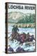 White Water Rafting, Lochsa River, Idaho-Lantern Press-Stretched Canvas