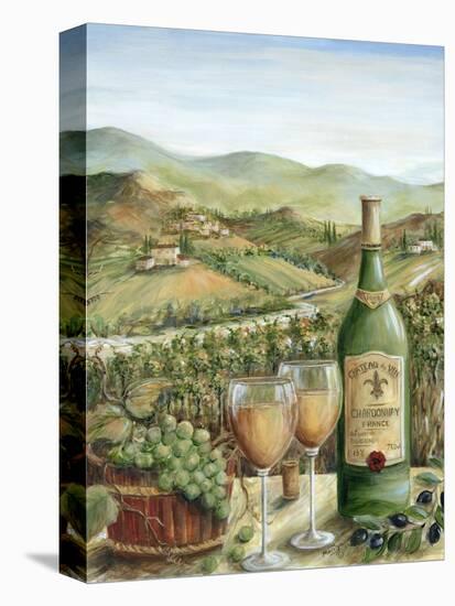 White Wine Lovers-Marilyn Dunlap-Stretched Canvas
