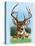 Whitetail Deer Montage Spring-William Vanderdasson-Premier Image Canvas