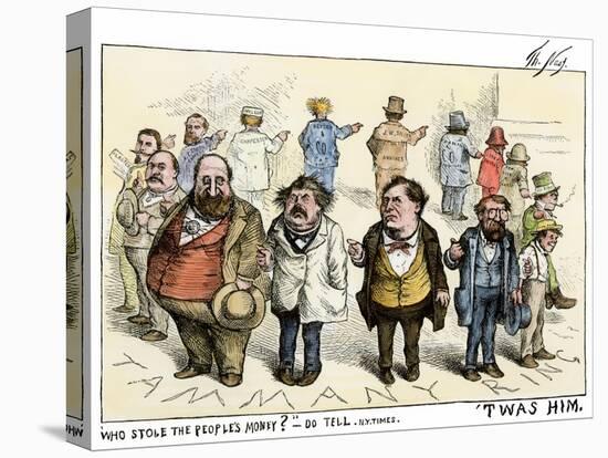 Who Stole the People's Money  'Twas Him Cartoon About Tammany Hall Artdal, 1871-null-Premier Image Canvas