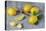 Whole and Sliced Lemons on Grey Subsoil-Jana Ihle-Premier Image Canvas