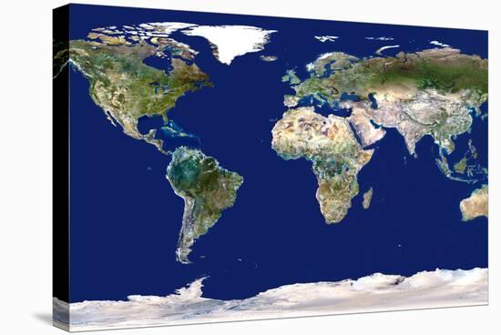 Whole Earth Map-PLANETOBSERVER-Premier Image Canvas