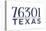 Wichita Falls, Texas - 76301 Zip Code (Blue)-Lantern Press-Stretched Canvas