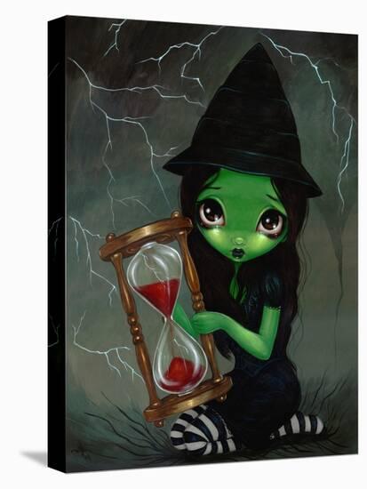 Wicked Witch and Her Hourglass-Jasmine Becket-Griffith-Stretched Canvas
