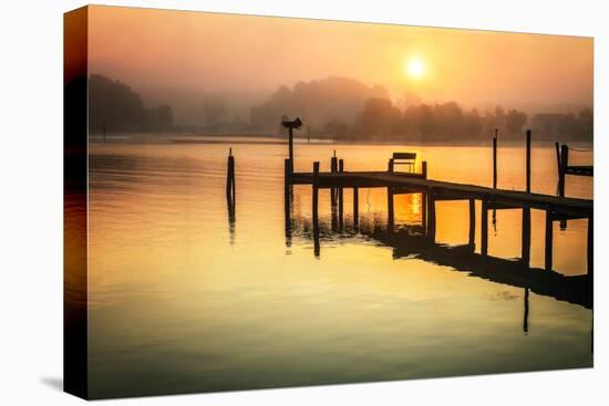 Wicomico River Sunrise II-Alan Hausenflock-Stretched Canvas