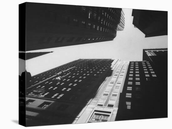 Wide Angle of Tower Buildings of Wall St-Eliot Elisofon-Premier Image Canvas