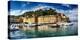 Wide View of Portofino Harbor, Liguria, Italy-George Oze-Premier Image Canvas