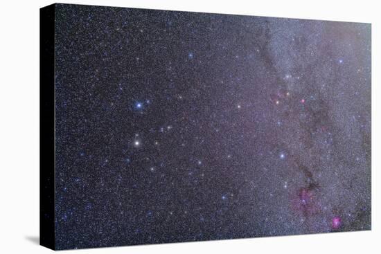 Widefield View of the Gemini Constellation with Nearby Deep Sky Objects-null-Premier Image Canvas