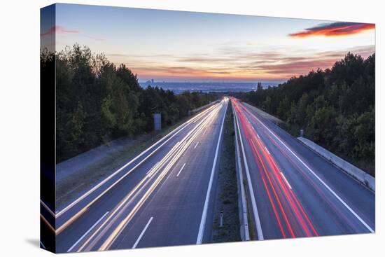 Wiener Au§enring Autobahn A21' (Highway), View from Gie§hŸbl to Vienna, Austria, Europe-Gerhard Wild-Premier Image Canvas