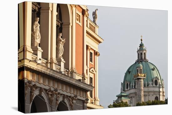 Wiener Musikverein (1866-9) and Karlskirche, Vienna, Austria-Julian Castle-Stretched Canvas