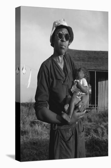 Wife and Child of Tractor Driver-Dorothea Lange-Stretched Canvas