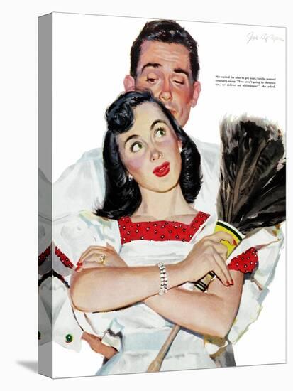 Wife in Revolt - Saturday Evening Post "Leading Ladies", March 22, 1952 pg.24-Joe deMers-Premier Image Canvas