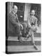 Wilbur and Orville Wright on the Steps of Their Home-null-Premier Image Canvas