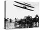 Wilbur Wright with His Plane in Flight at Pau in France, February 1909-null-Premier Image Canvas