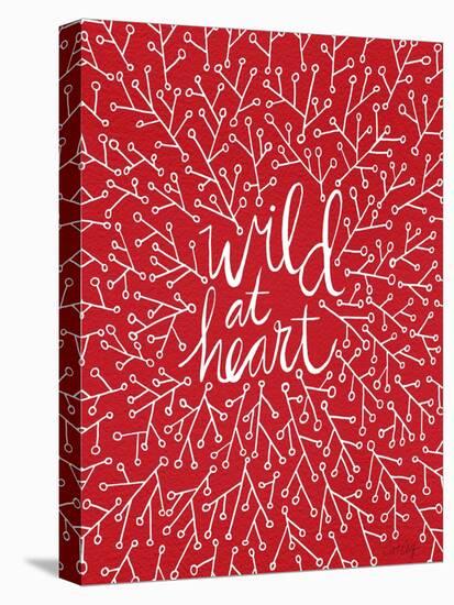 Wild at Heart - Red Palette-Cat Coquillette-Stretched Canvas