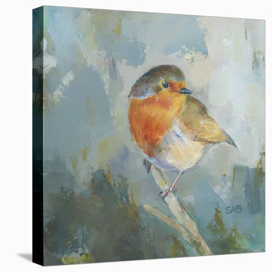 Wild Robin - Perch-Sarah Simpson-Stretched Canvas