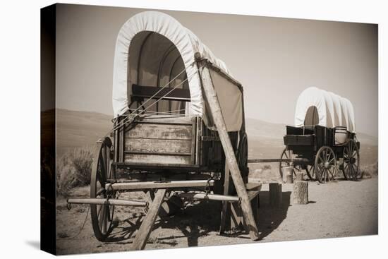 Wild West Covered Wagons-Tony Craddock-Premier Image Canvas